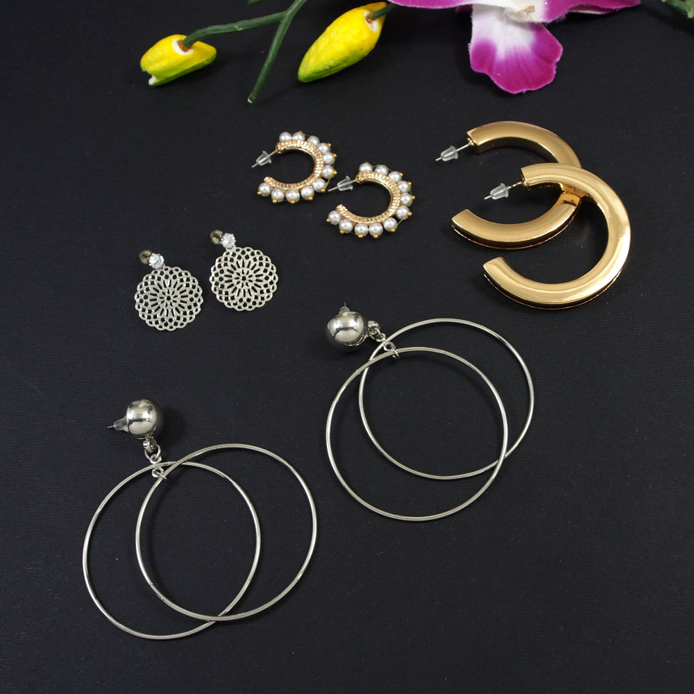 Set of 4 Combo of Western Earring