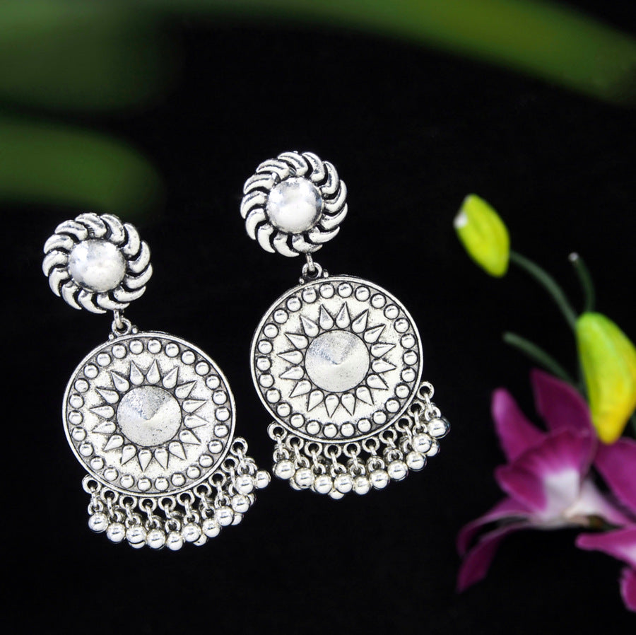 Antique Gold/Silver Plated Trendy Stylish Fancy Jhumki Earring