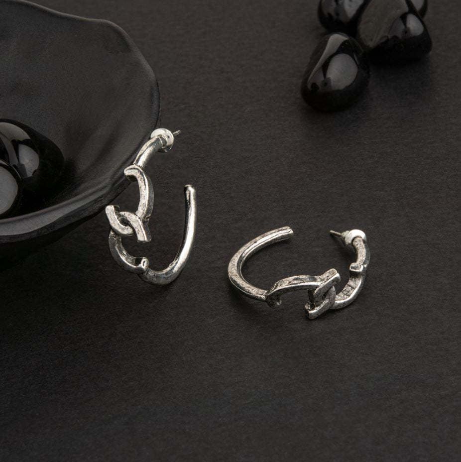 Gold / Silver / Antique Gold Plated Knot Style Fashion Hoops Earring