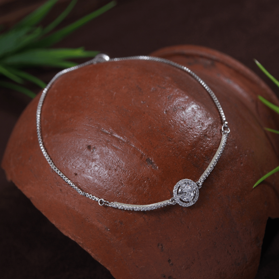 Korean Gold/Silver/Rosegold Plated CZ stone Fancy Adjustable Bracelet