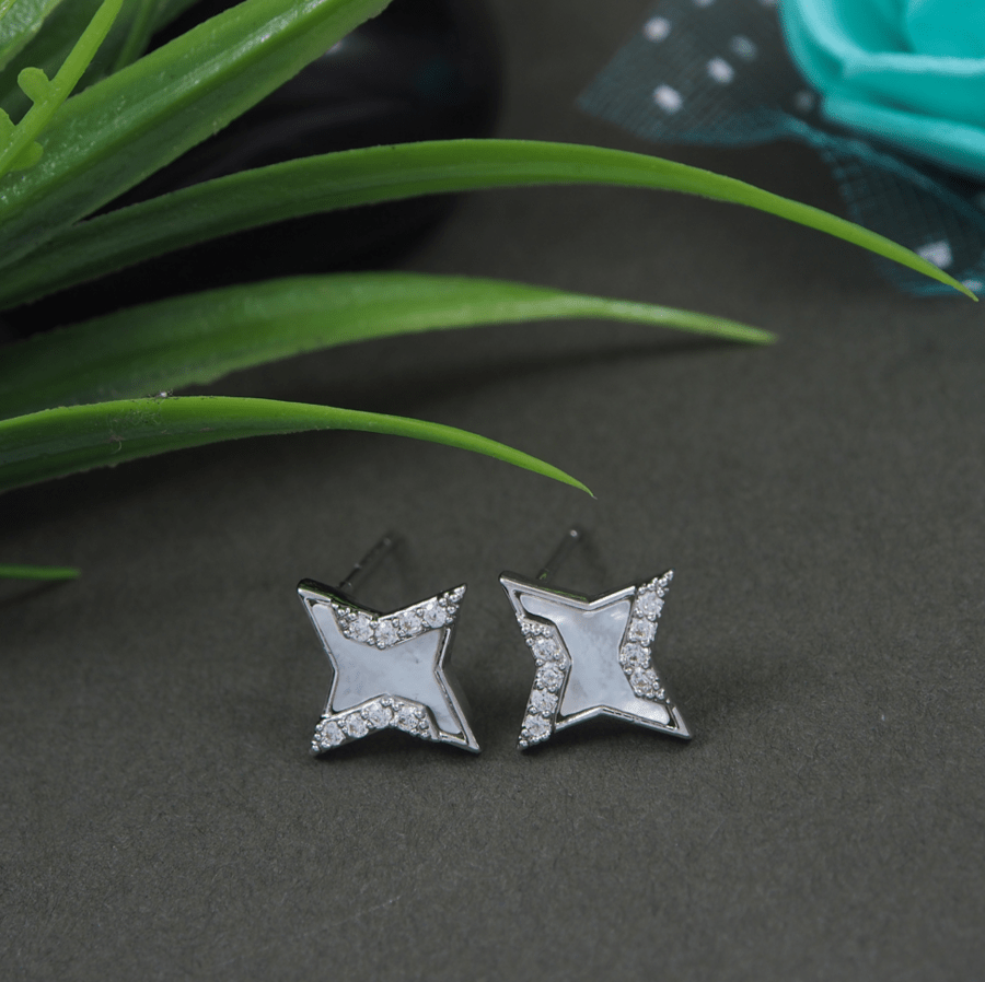 Korean Gold/Silver/Rosegold Plated Simple Star Shaped Stud Earring