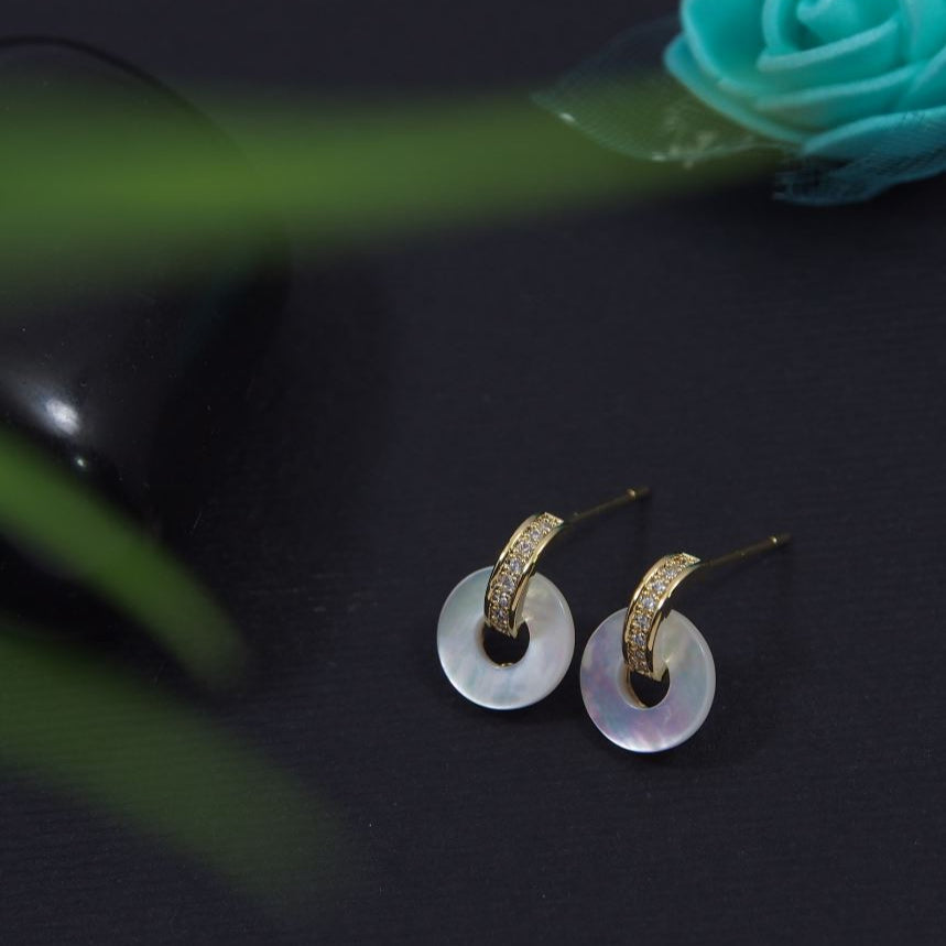 Korean Gold/Silver/Rosegold Plated Door Knocker Stud Earring