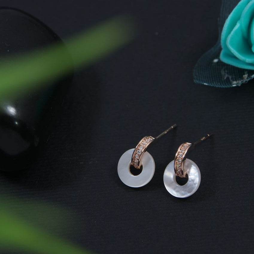 Korean Gold/Silver/Rosegold Plated Door Knocker Stud Earring