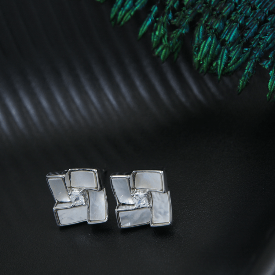 Korean Gold/Silver/Rosegold Plated Square Shaped Stud Earring