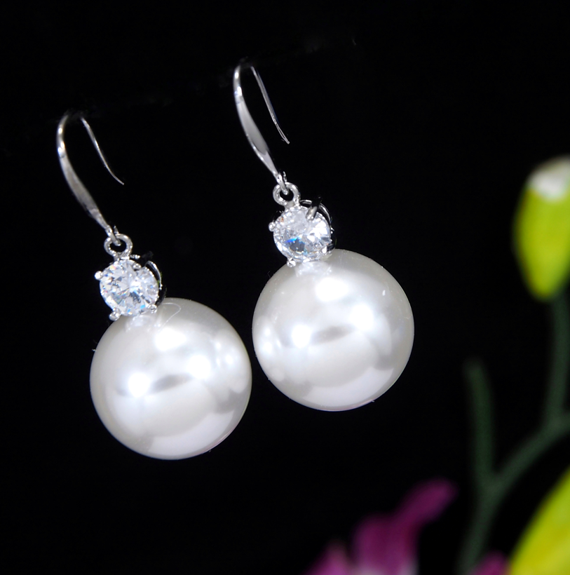 Korean Gold/Silver/Rosegold Plated Pearl Drop Earring