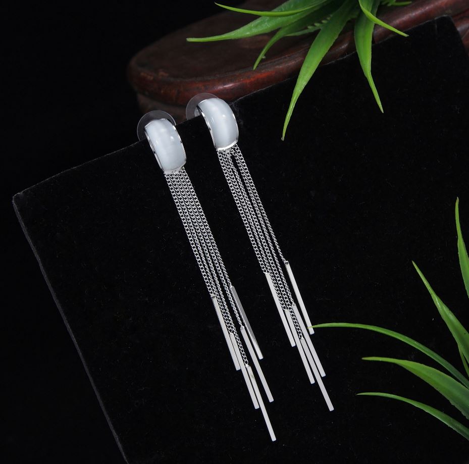 Korean Gold/Silver Plated Long Chain Earring