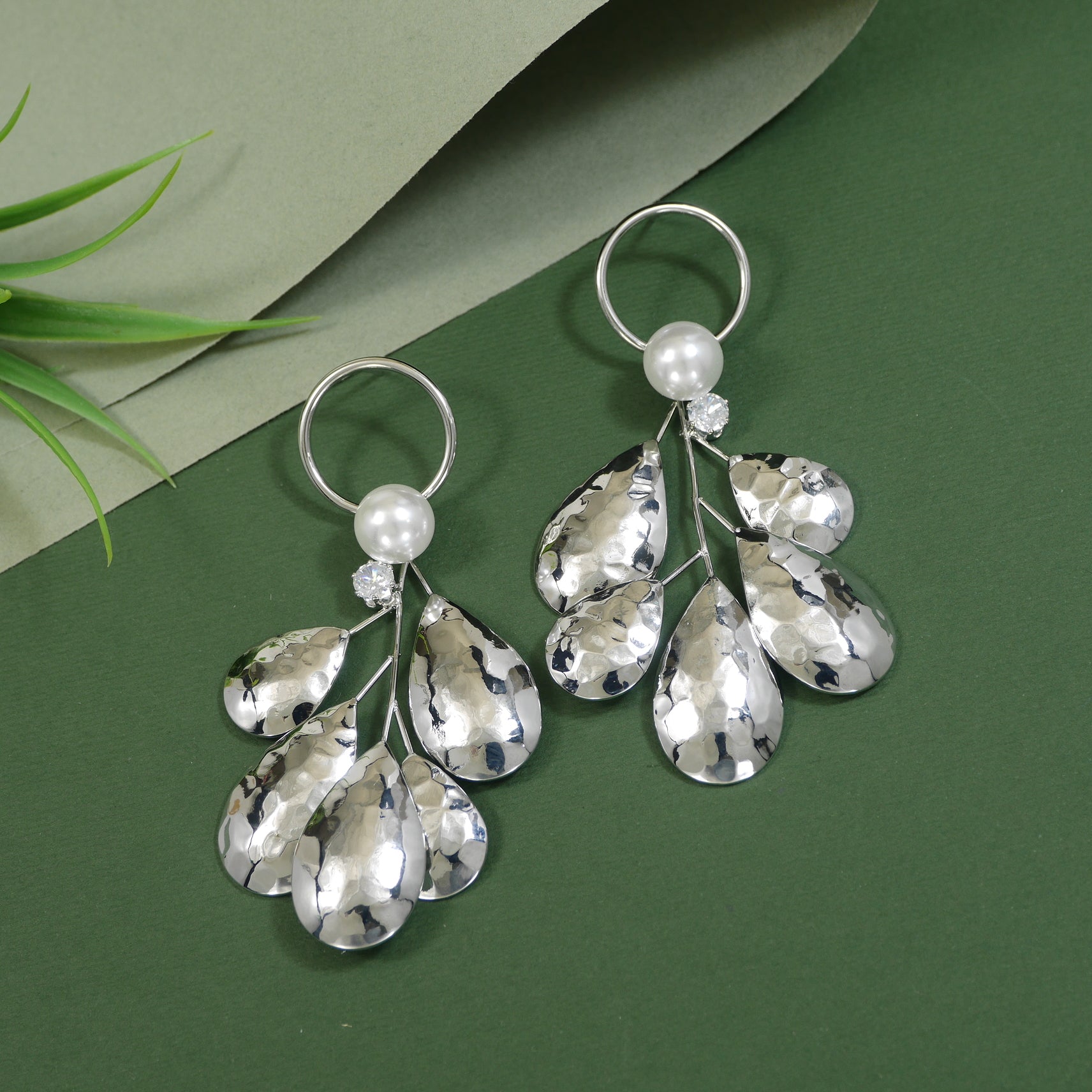 Korean Silver Plated Dangler Earring