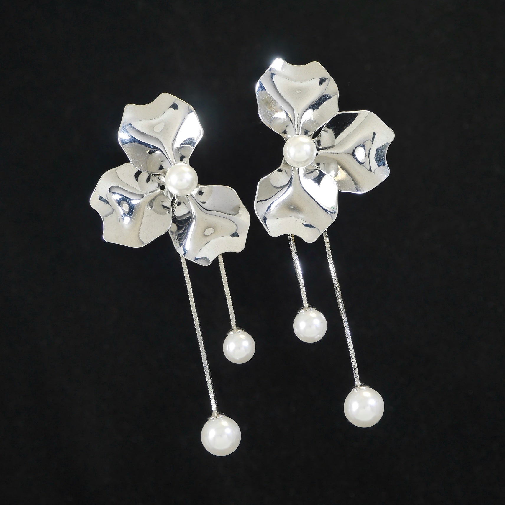 Korean Silver Plated Dangler Earring