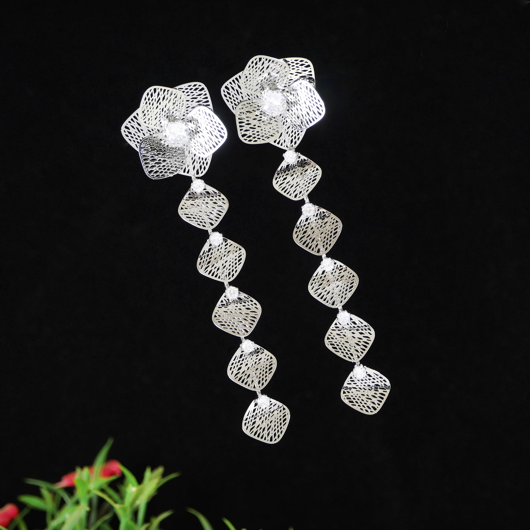 Korean Silver Plated Dangler Earring