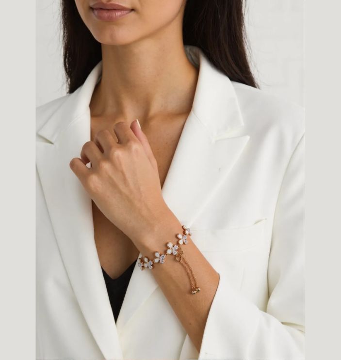 Korean Gold/Silver/Rosegold Plated Butterfly Link Adjustable Bracelet