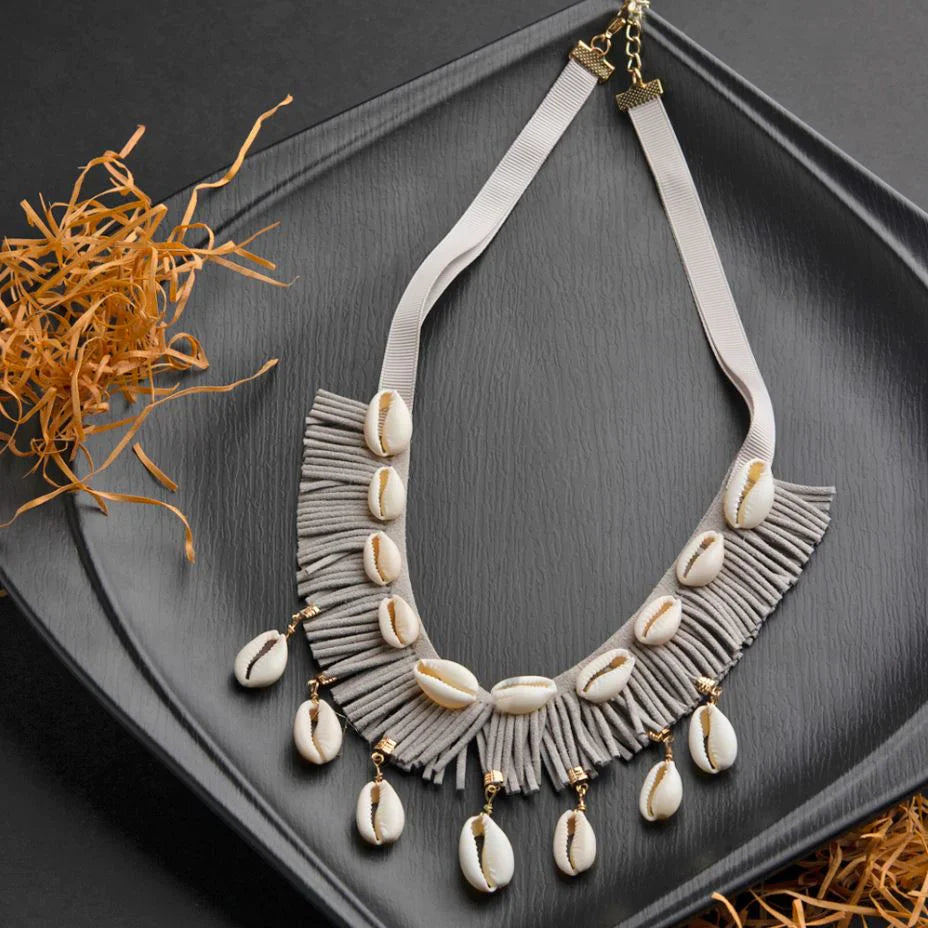 Cowrie Shell Handcrafted Western Choker Necklace